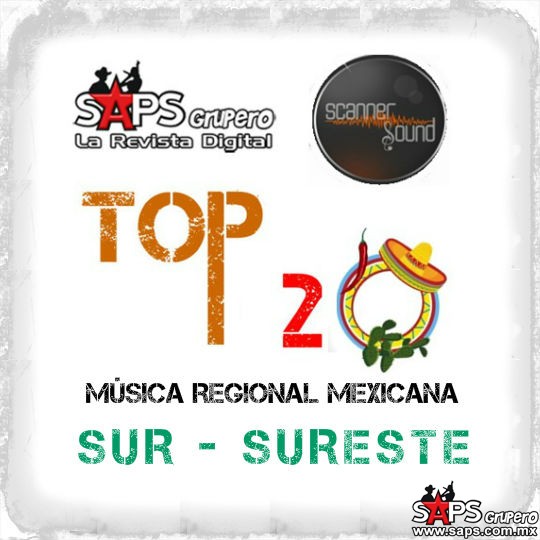 Top 20 de la Música Popular del Sureste de México por Scanner Sound del 26 de Octubre al 01 de Noviembre de 2015