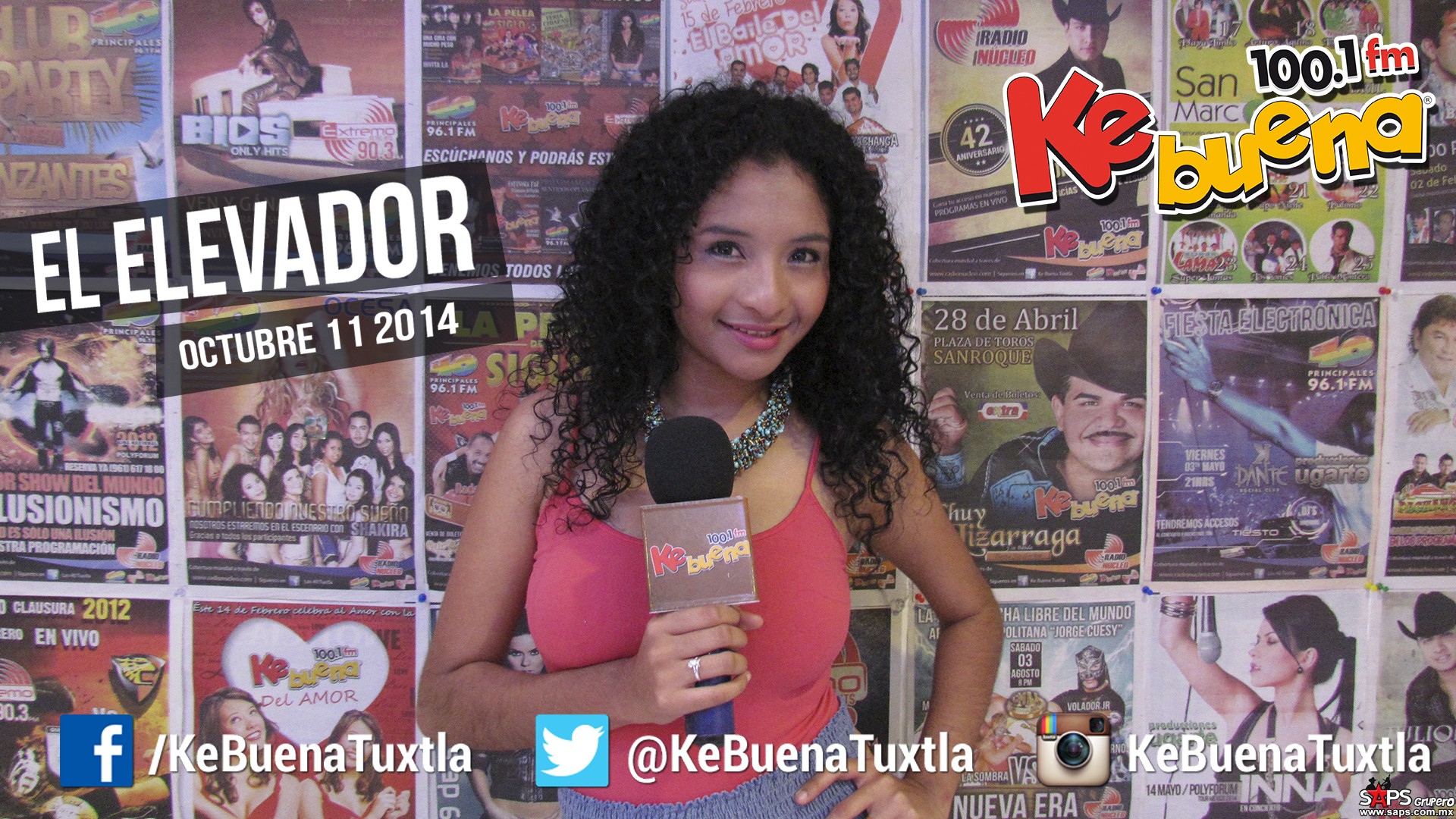 El Elevador de la Ke Buena 100.1 FM presentado por Citlály Núñez “La Potranka”. 11 de Octubre de 2014