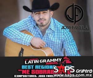 Joss Favela nominado a Latin Grammy Awards‏‏
