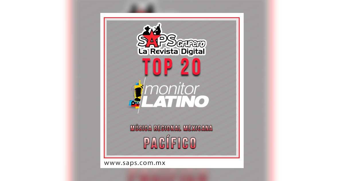 TOP 20 DE LA MÚSICA POPULAR DEL PACÍFICO POR MONITORLATINO DEL 05 AL 11 DE DICIEMBRE DE 2016