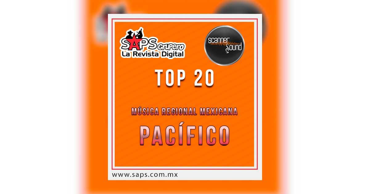 TOP 20 DE LA MÚSICA POPULAR DEL PACÍFICO DE MÉXICO POR SCANNER SOUND DEL 19 AL 25 DE DICIEMBRE DE 2016