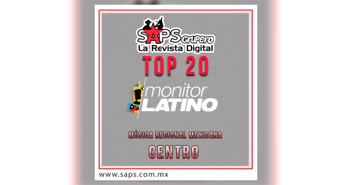 TOP 20 de la Música Popular del CENTRO por monitorLATINO del 14 al 20 de Noviembre de 2016