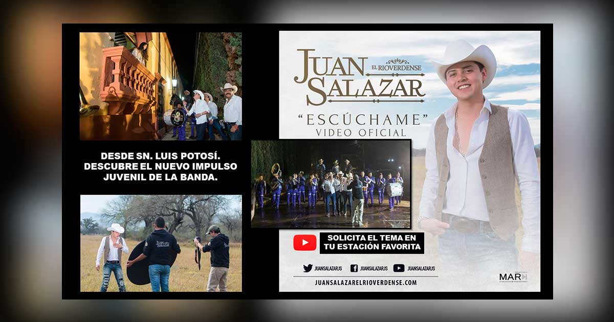 Juan Salazar lanza nuevo sencillo «Escúchame» a ritmo de banda