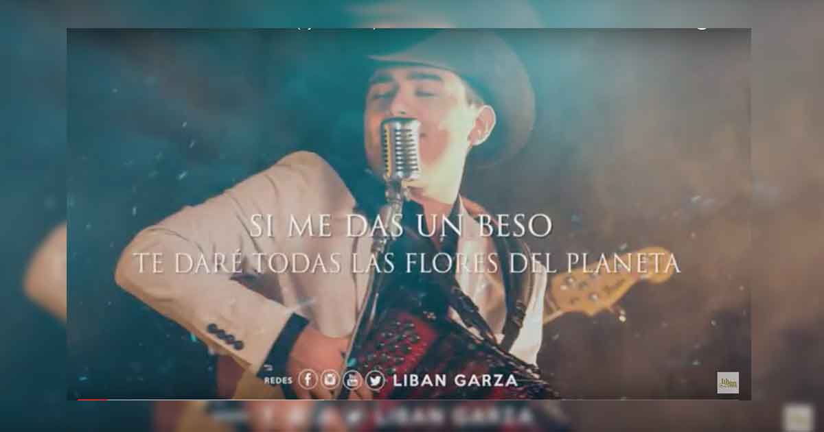 Liban Garza presenta video lyric «Si Me Das Un Beso»