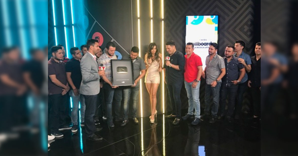 Banda MS recibe «El Botón de Oro» otorgado por YouTube
