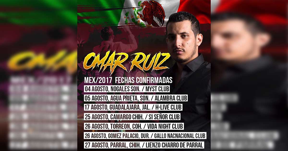 Omar Ruíz arranca gira de presentaciones en México