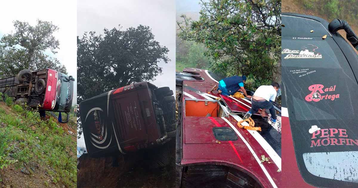 Banda Mach sufre accidente automovilístico en Puebla