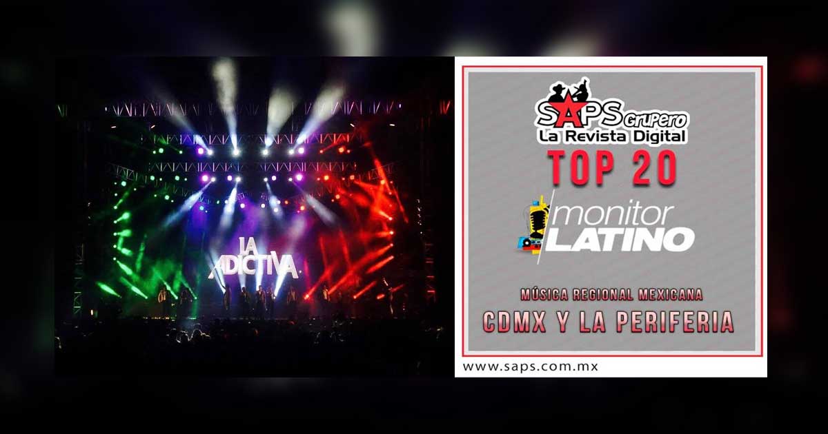 Top 20 de la Música Popular Mexicana en CDMX y La Periferia por monitorLATINO del 04 al 10 de Septiembre de 2017