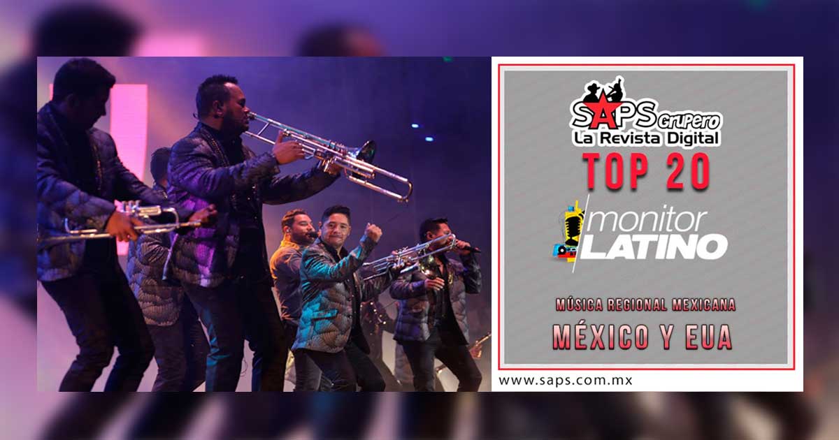 Top 20 de la Música Popular Mexicana en México por monitorLATINO del 11 al 17 de Septiembre de 2017