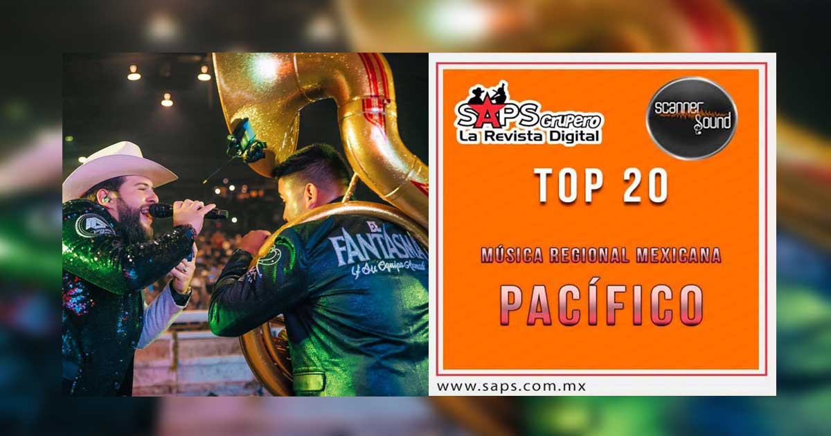 Top 20 de la Música Popular del Pacífico de México por Scanner Sound del 04 al 10 de Septiembre de 2017