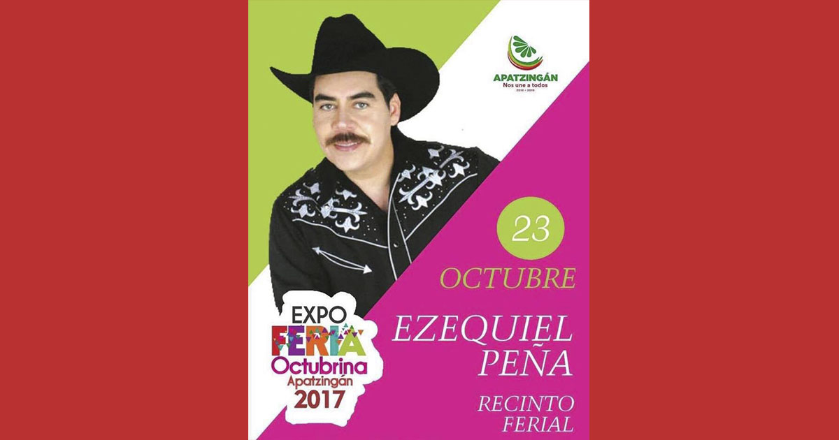 Ezequiel Peña se presenta en la Expo Feria Octubrina Apatzingan 2017