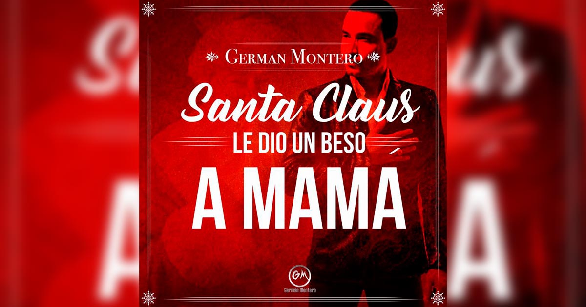 Germán Montero le reclama a Santa Claus por besar a su mamá