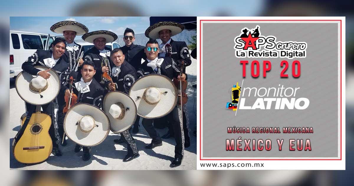 Top 20 de la Música Popular Mexicana en México por monitorLATINO del 04 al 10 de Diciembre de 2017