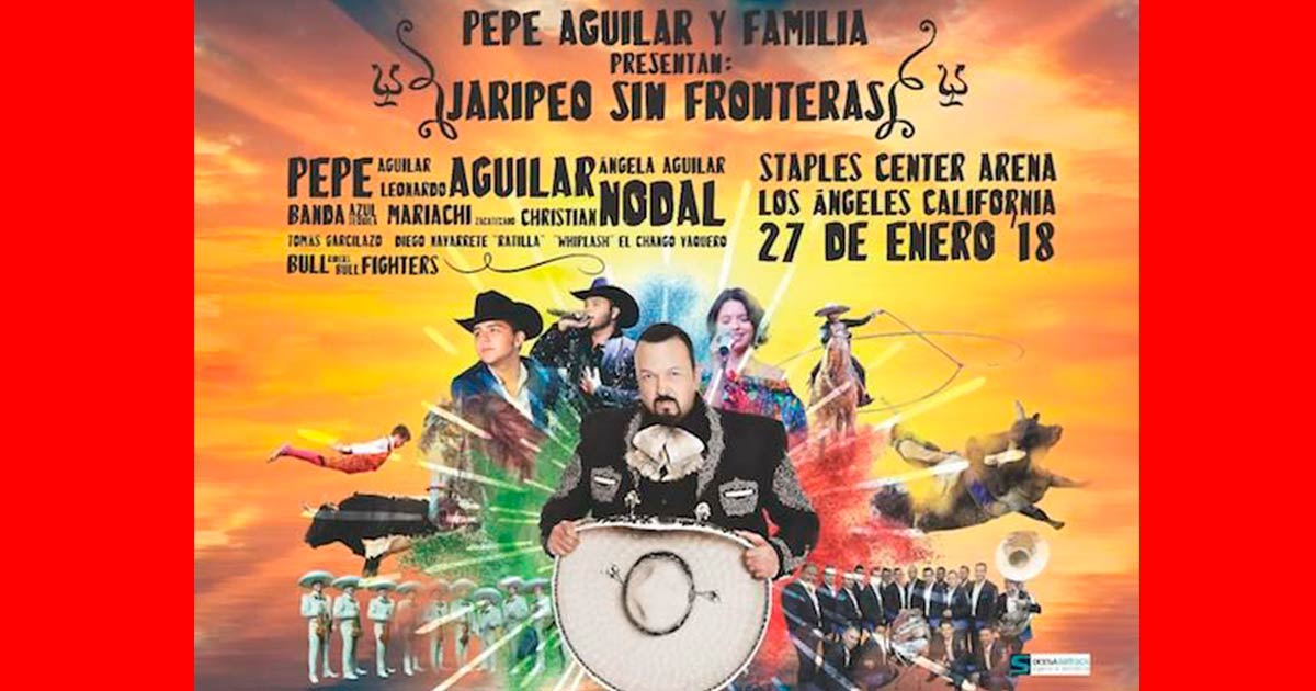 Pepe Aguilar estará el próximo 27 de Enero en Los Ángeles, California