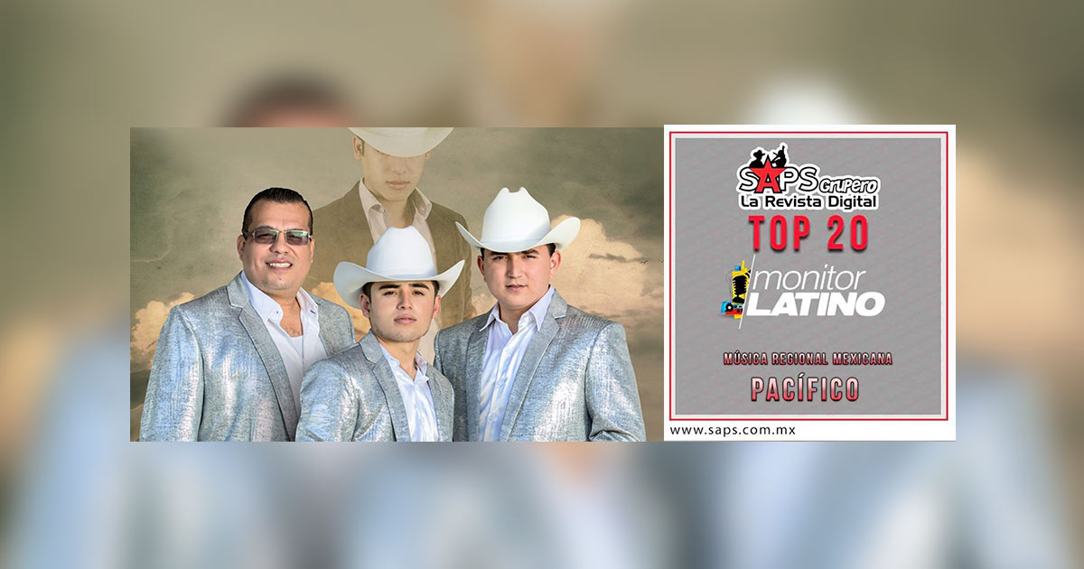 Top 20 de la Música Popular del Pacífico de México por MonitorLatino del 08 al 14 de Enero de 2018