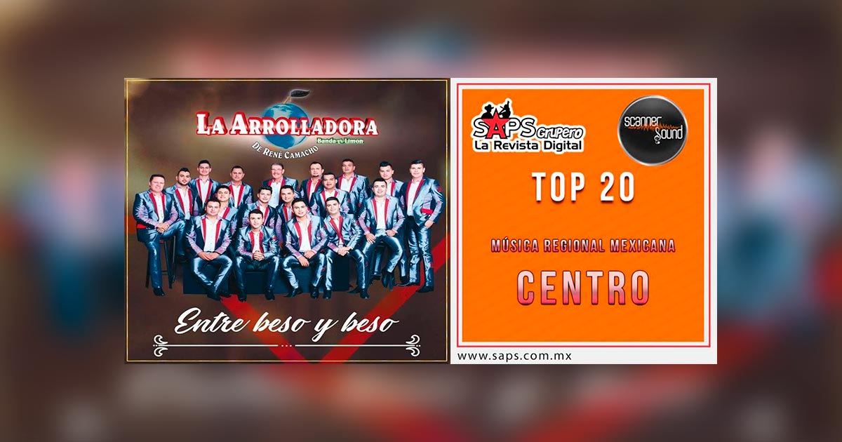 Top 20 de la Música Popular Mexicana del Centro por Scanner Sound del 08 al 14 de Enero de 2018
