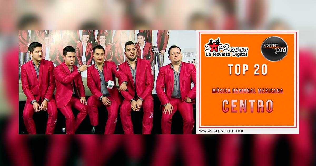 Top 20 de la Música Popular Mexicana del Centro por Scanner Sound del 15 al 21 de Enero de 2018