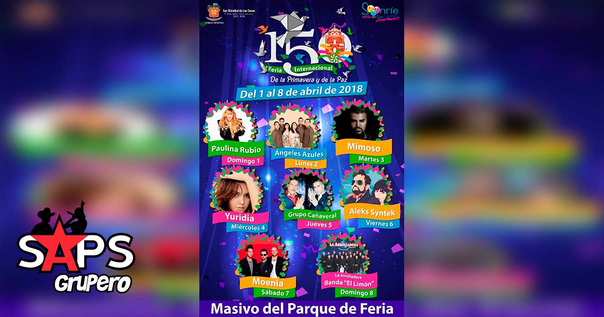Del 1 al 8 de Abril se llevara a cabo la Feria de la Primavera 2018 en San Cristóbal de las Casas, Chiapas