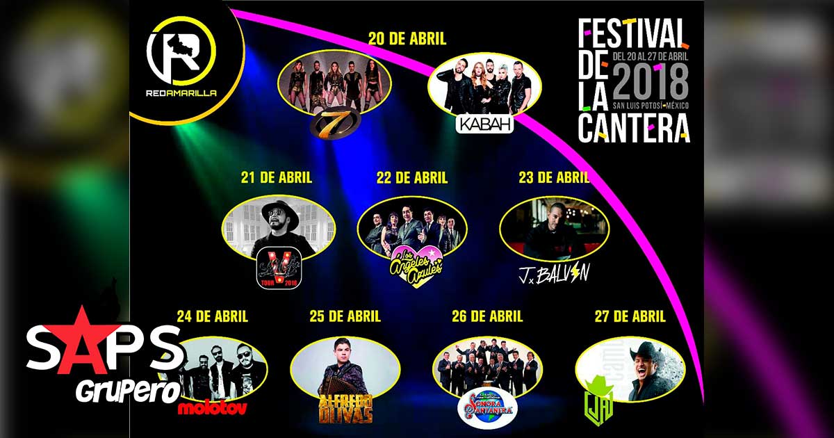 Festival De La Cantera 2018 presenta cartelera artística del 20 al 27 de Abril