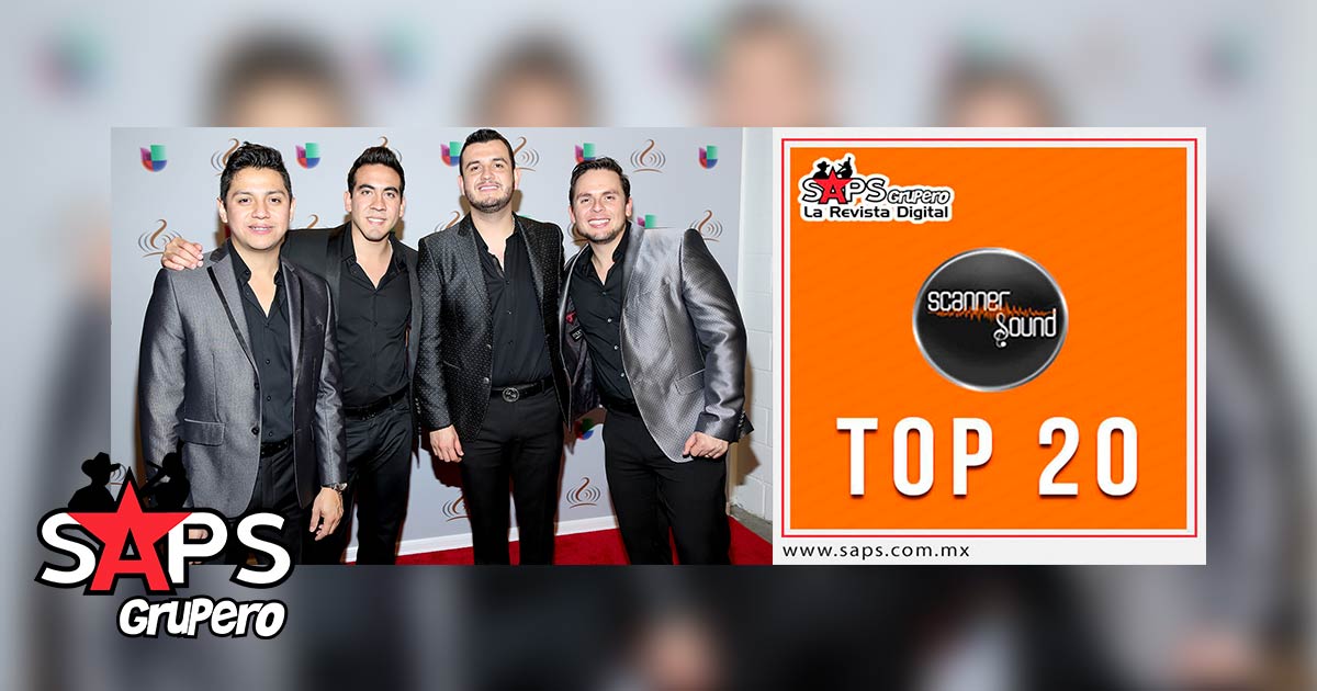 Top 20 de la Música Popular Mexicana en México por Scanner Sound del 02 al 08 de Abril de 2018