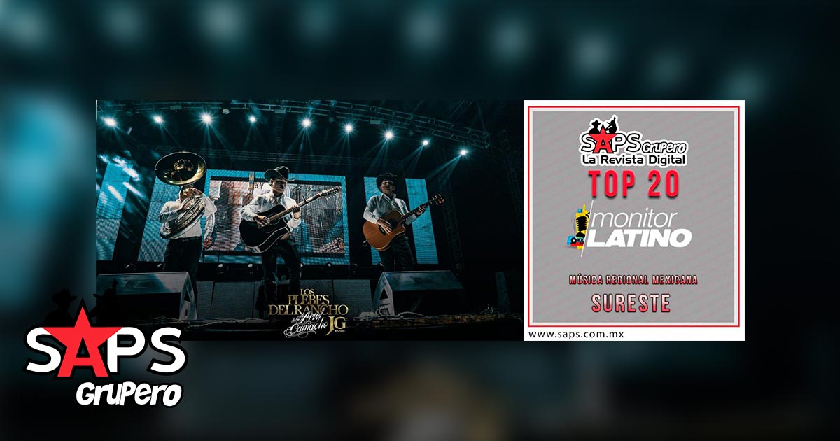 Top 20 de la Música Popular Mexicana del Sureste de México por MonitorLatino del 23 al 29 de Abril de 2018