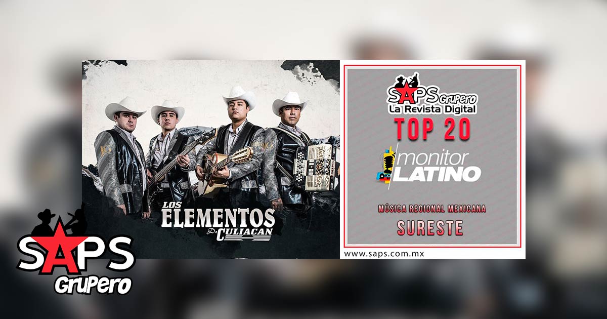 Top 20 de la Música popular mexicana del Sureste de México por MonitorLatino del 21 al 27 de Mayo de 2018