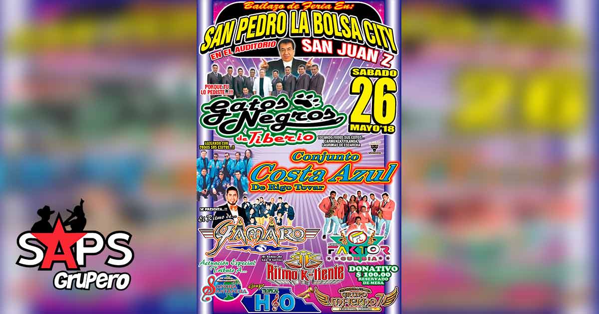 Grupo Yamaro este 26 de Mayo en el baile de feria de San Pedro La Bolsa City