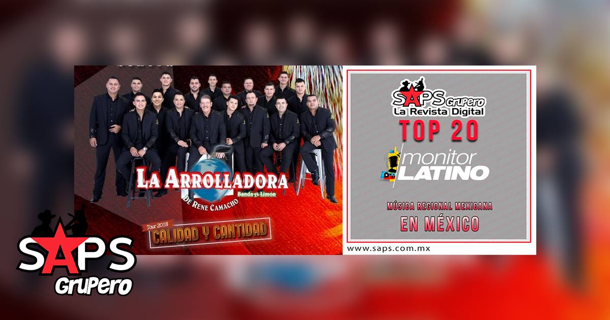 Top 20 de la Música Popular en México por MonitorLatino del 30 de Abril al 06 de Mayo de 2018