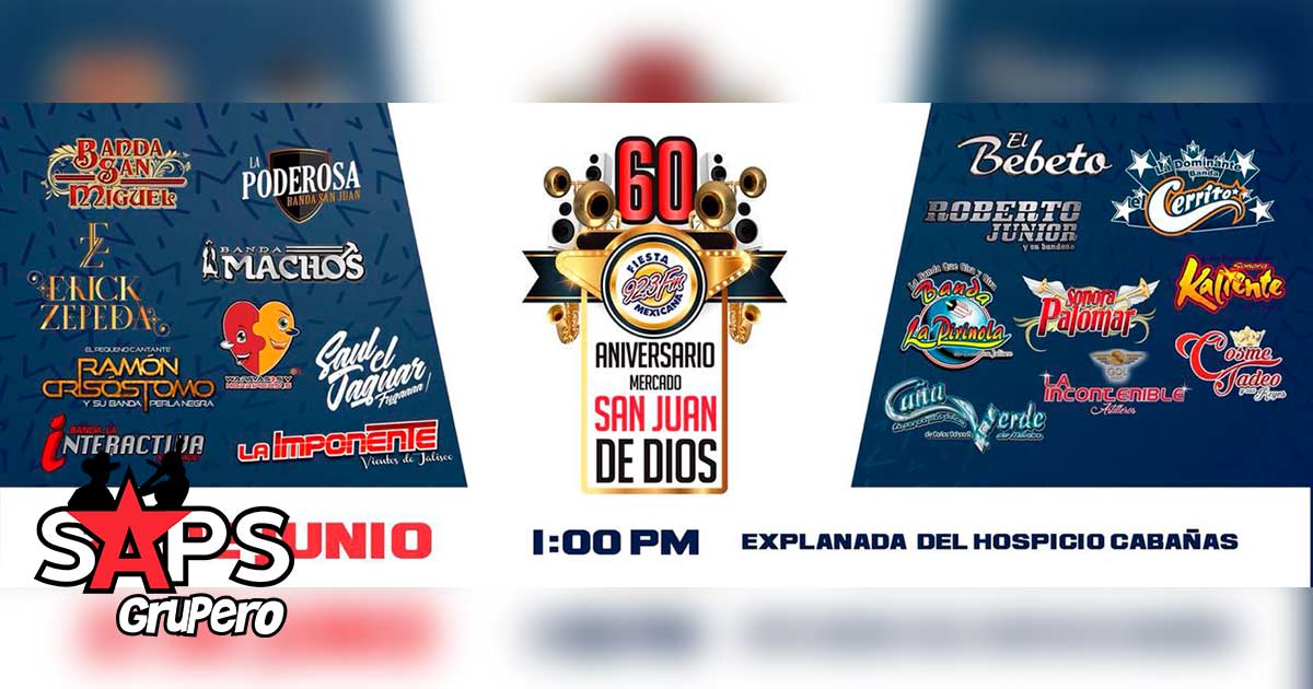 Fiesta Mexicana 92.3 FM tiene todo listo para el 60 aniversario del Mercado San Juan de Dios