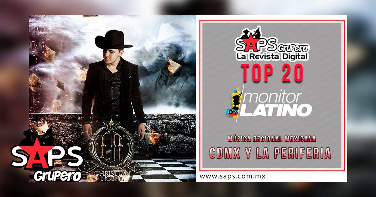 Top 20 de la Música Popular Mexicana en CDMX y la Periferia por MonitorLatino del 18 al 24 de Junio de 2018