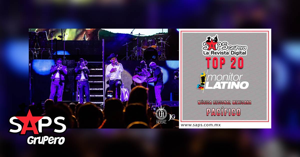 Top 20 de la Música Popular del Pacífico de México por MonitorLatino del 04 al 11 de Junio de 2018
