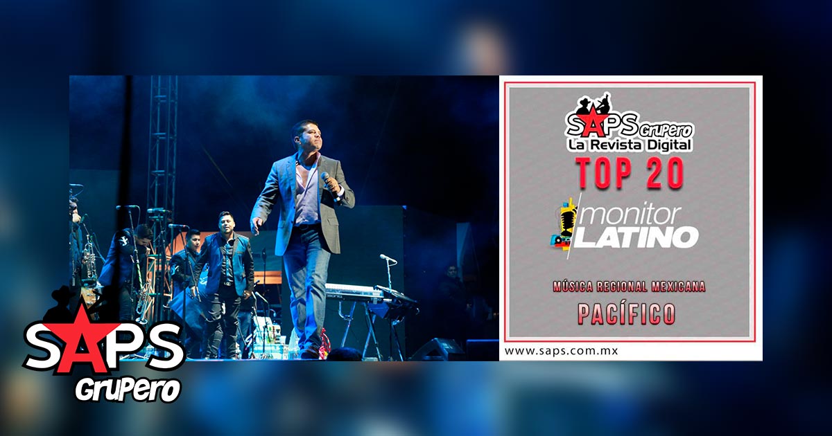 Top 20 de la Música Popular del Pacífico de México por MonitorLatino del 11 al 17 de Junio de 2018