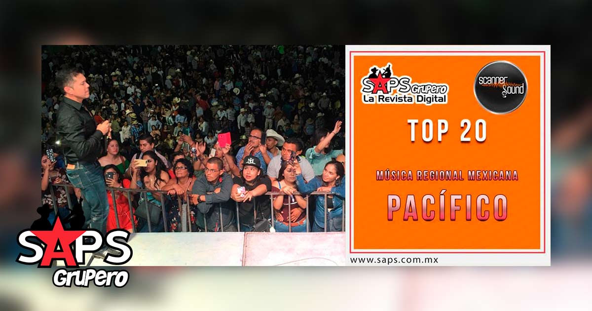 Top 20 de la Música Popular del Pacífico de México por Scanner Sound del 11 al 17 de Junio de 2018