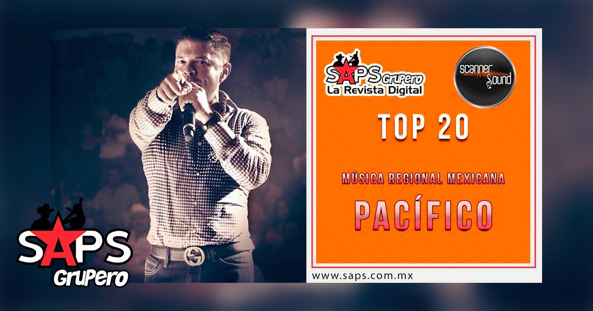 Top 20 de la Música Popular del Pacífico de México por Scanner Sound del 04 al 11 de Junio de 2018