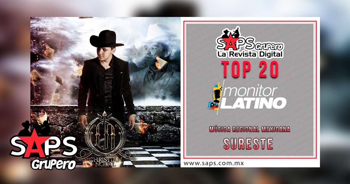 Top 20 de la Música Popular Mexicana del Sureste de México por MonitorLatino del 11 al 17 de Junio de 2018