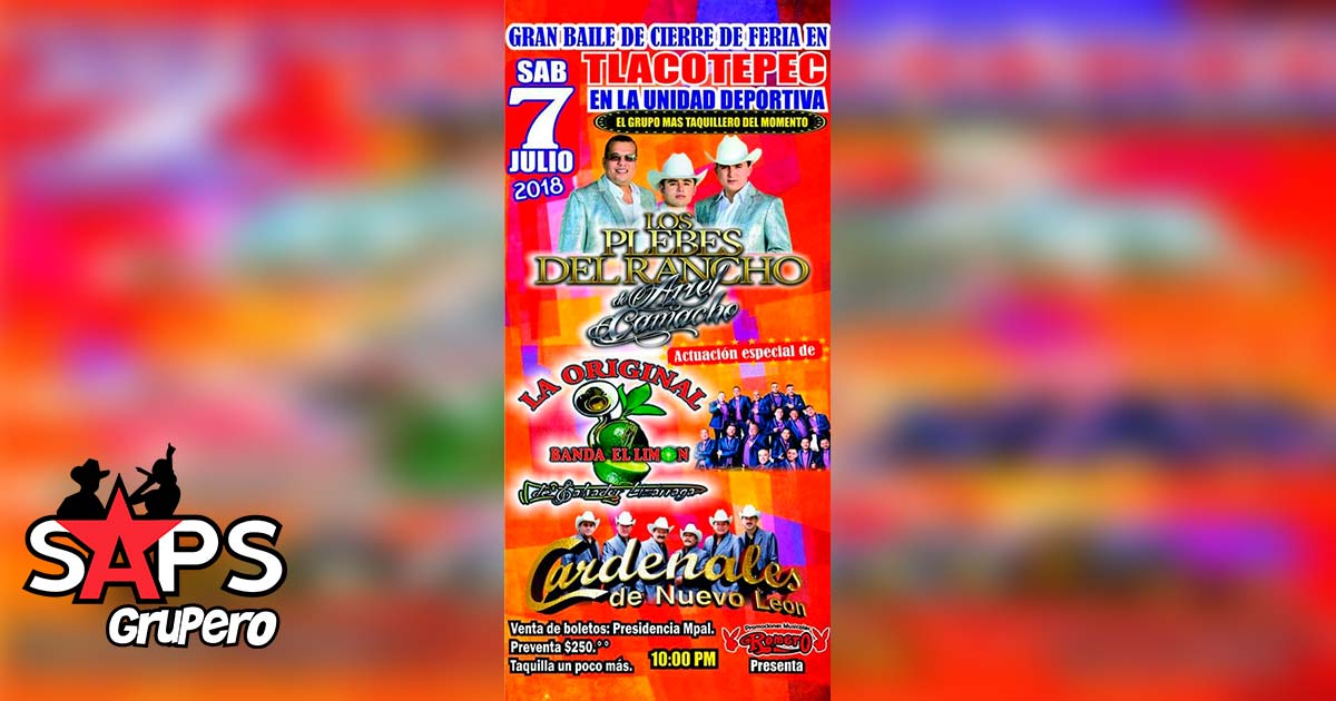 La Original Banda El Limón en el cierre de Feria en Tlacotepec