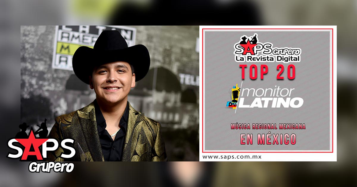 Top 20 de la Música Popular en México por MonitorLatino del 09 al 15 de Julio de 2018