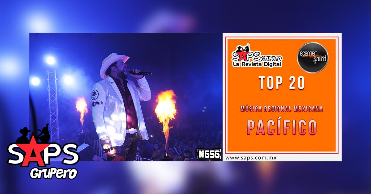 Top 20 de la Música popular del Pacífico de México por Scanner Sound del 02 al 08 de Junio de 2018
