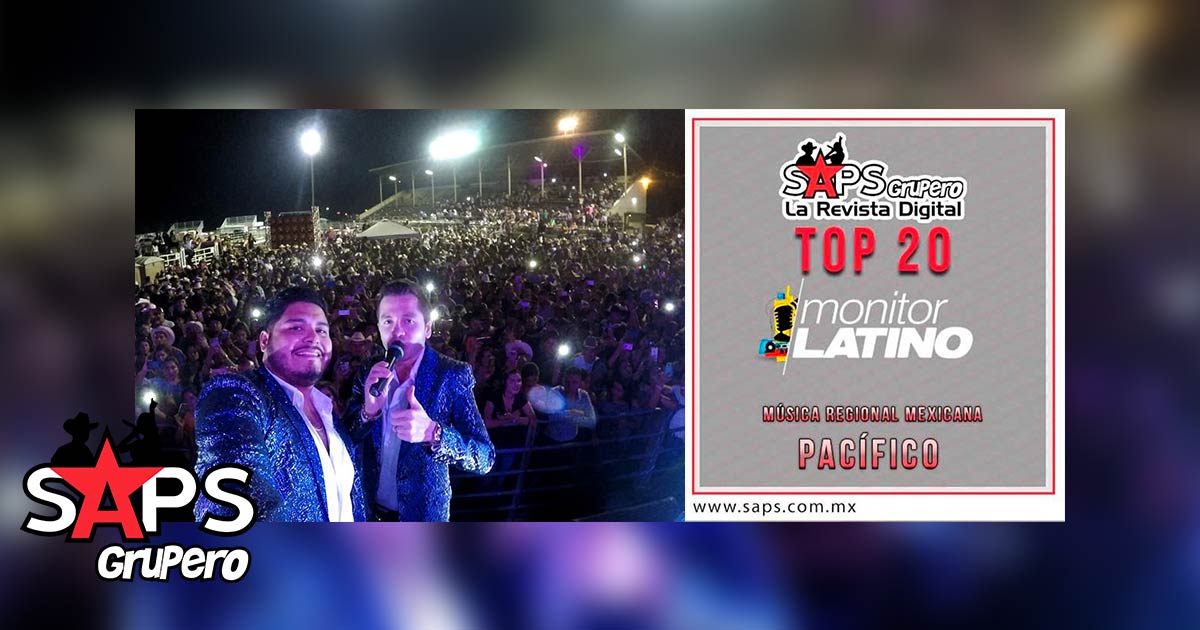 Top 20 de la Música Popular del Pacífico de México por MonitorLatino del 23 al 29 de Julio de 2018