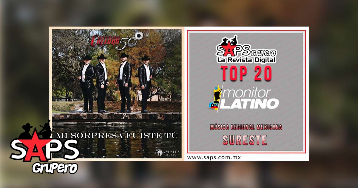 Top 20 de la Música Popular Mexicana del Sureste de México por MonitorLatino del 06 al 12 de Agosto de 2018