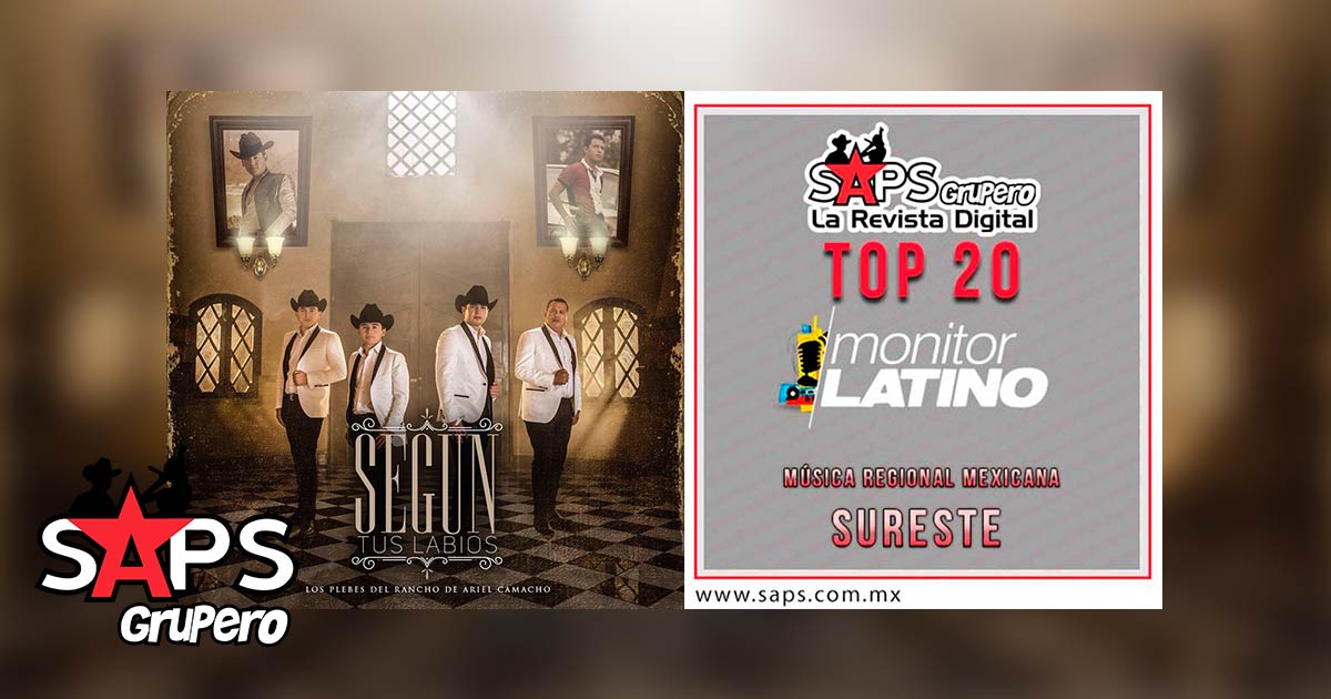 Top 20 de la Música Popular Mexicana del Sureste de México por MonitorLatino del 27 de Agosto al 02 de Septiembre de 2018