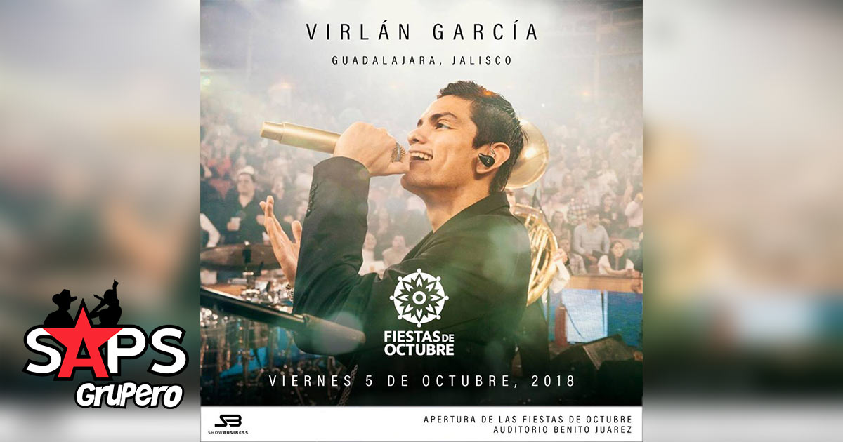 Virlán García en la inauguración de las Fiestas de Octubre en Guadalajara