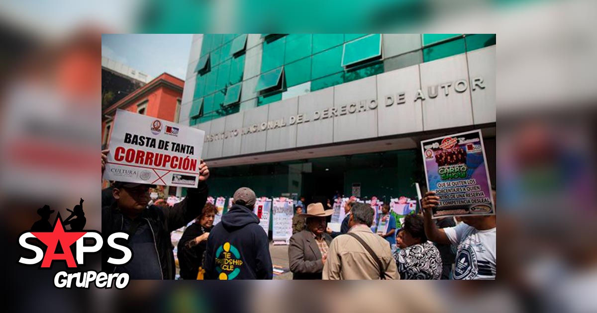 Artistas se manifestaron en el Instituto Nacional del Derecho de Autor