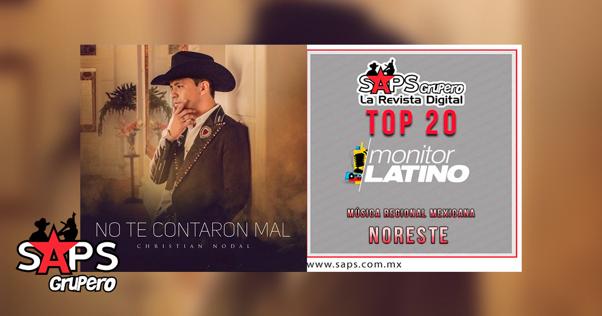 Top 20 de la Música Popular del Noreste de México por MonitorLatino del 01 al 07 de Octubre de 2018