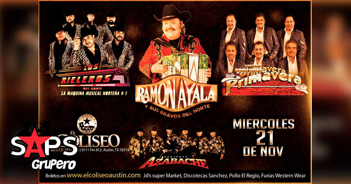 Cuatro grandes del Regional Mexicano ofrecerán concierto en Austin, Texas