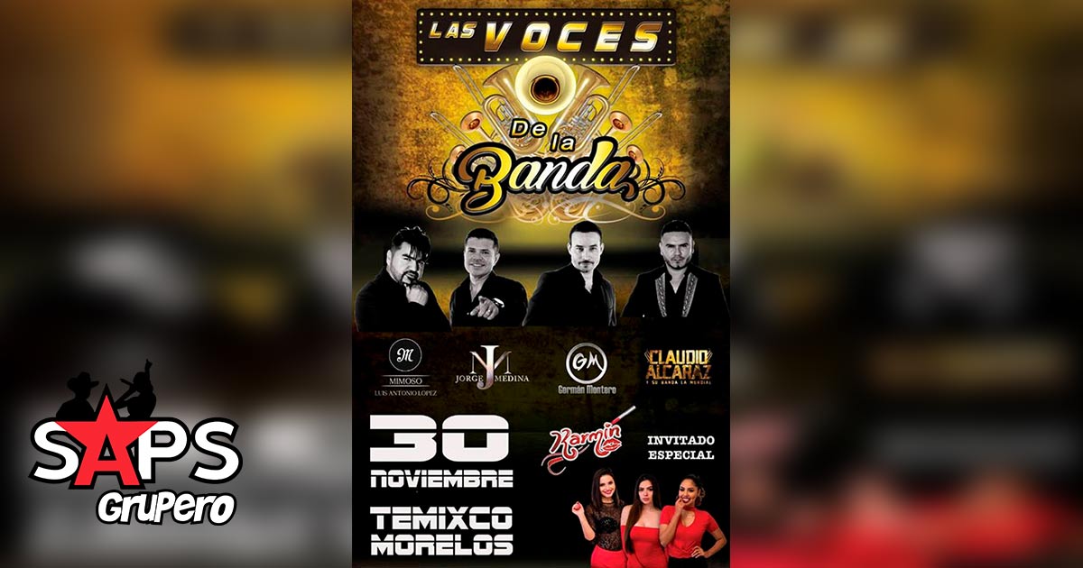 Gran concierto el que se vivirá en Temixco, Morelos con Las Voces de la Banda
