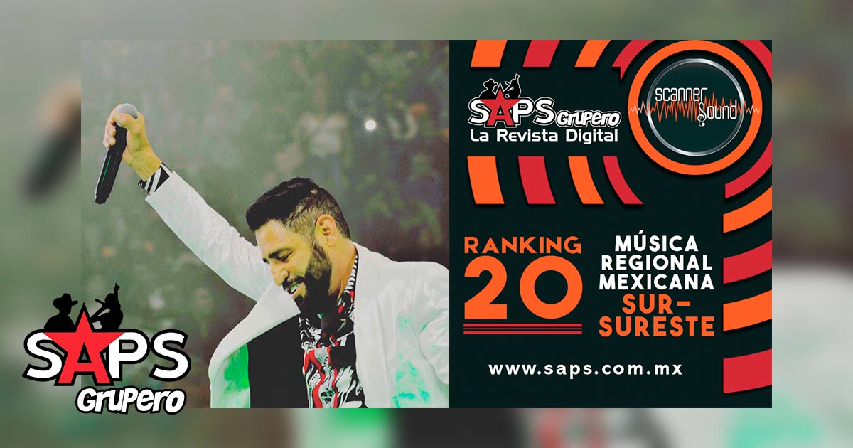 Top 20 del Sureste de México por Scanner Sound del 21 al 27 de enero de 2019