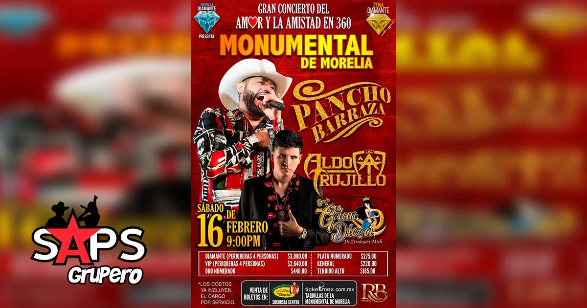 Gran concierto del amor y la amistad en el Monumental de Morelia