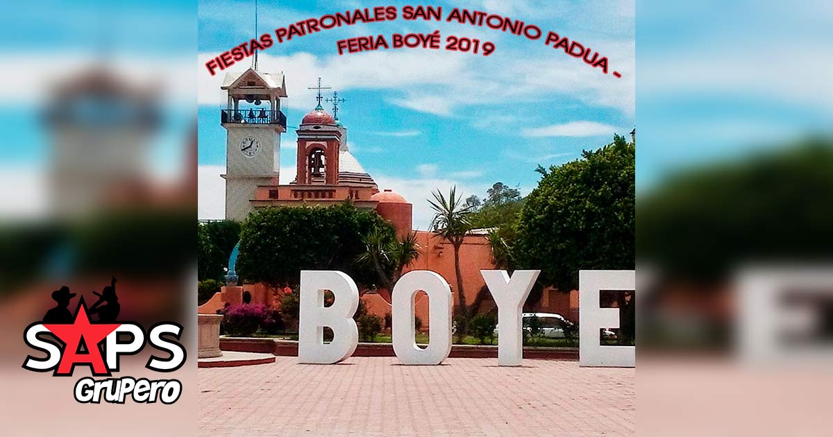 Fiestas Patronales San Antonio Padua – Feria de Boyé 2019, Cartelera Oficial