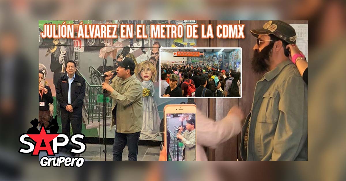 Julión Álvarez sorprende a usuarios del metro de la CDMX